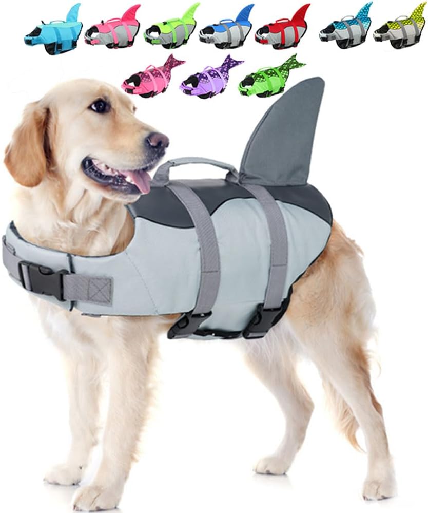 EMUST Dog Life Vest for Safe Swimming and Boating Fun