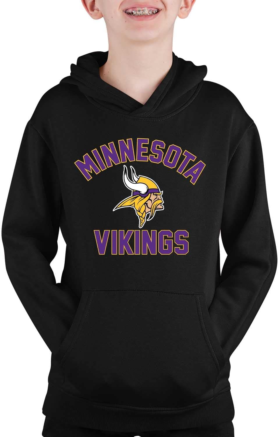NFL Youth Gameday Hooded Sweatshirt for Minnesota Vikings Fans