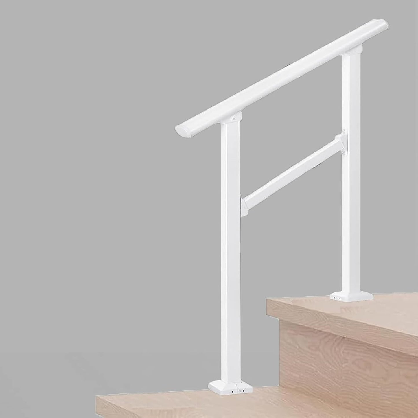 Sturdy Hand Rails for Outdoor Steps - 2 Step Stair Railing Kit