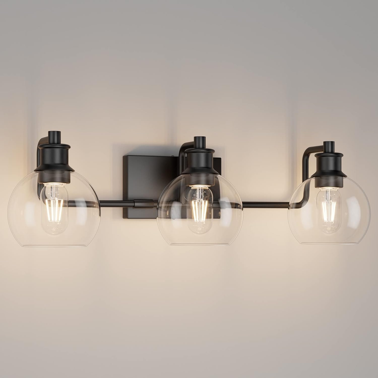 Tipace Black Vintage Bathroom Vanity Light Fixtures for Modern Homes