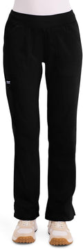 Women Scrub Pant Straight Leg Pull-on Mid Rise - 4 Pocket Comfort