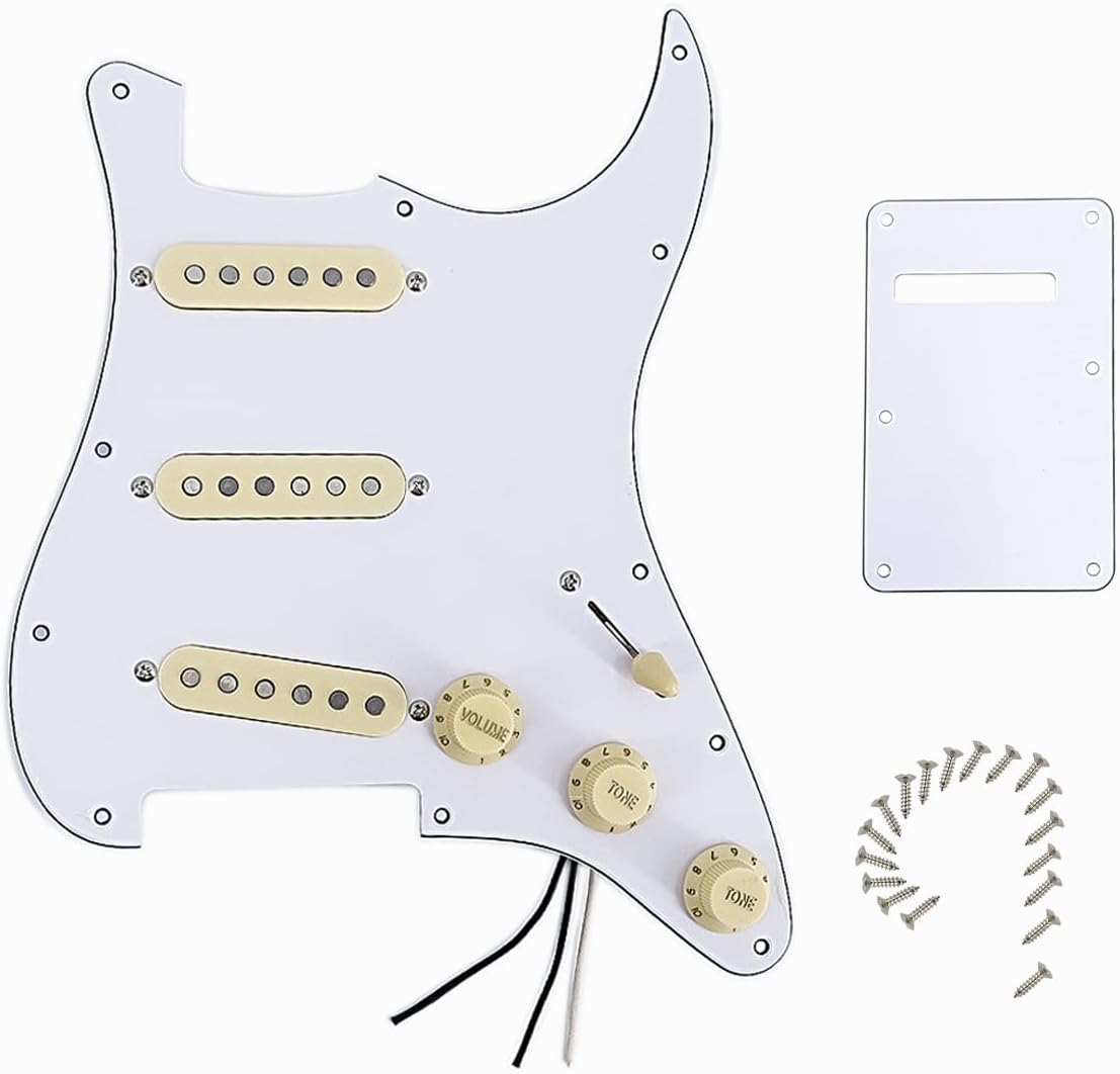 Domofa Alnico 5 Loaded Pickguard for Squier Strat