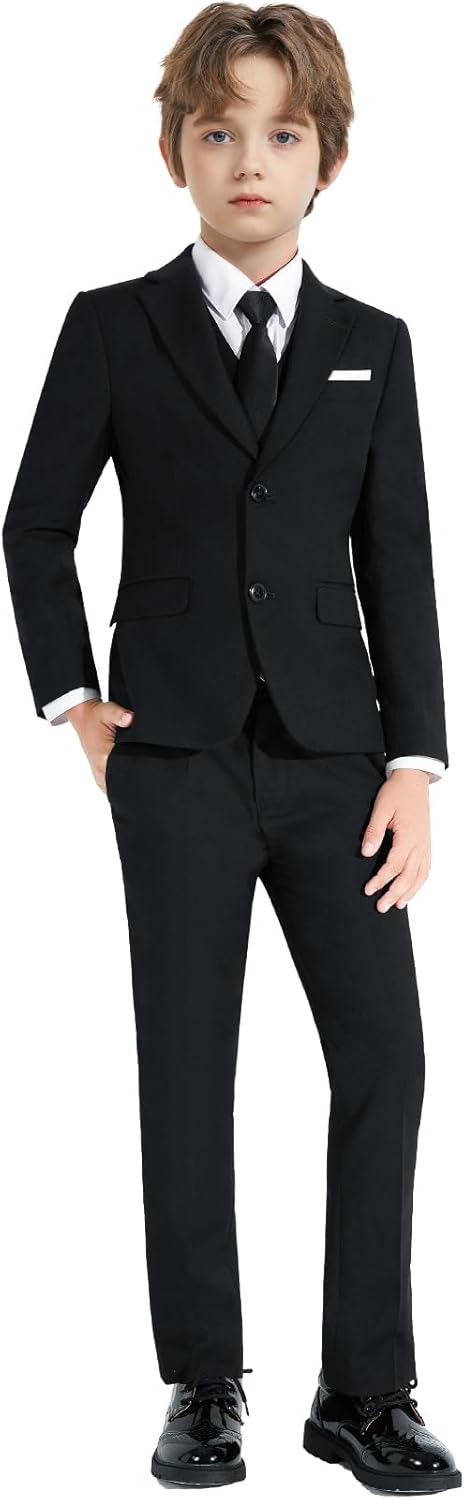 Boys Slim Fit Suits Set for Dresswear and Wedding Outfits