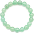 Natural Fluorite Beaded Stretchy Bracelet - Genuine Green (Style M91X)