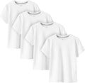 LAPASA Kids T-Shirts Short Sleeve 4 Pack - Soft Durable Cotton Boys