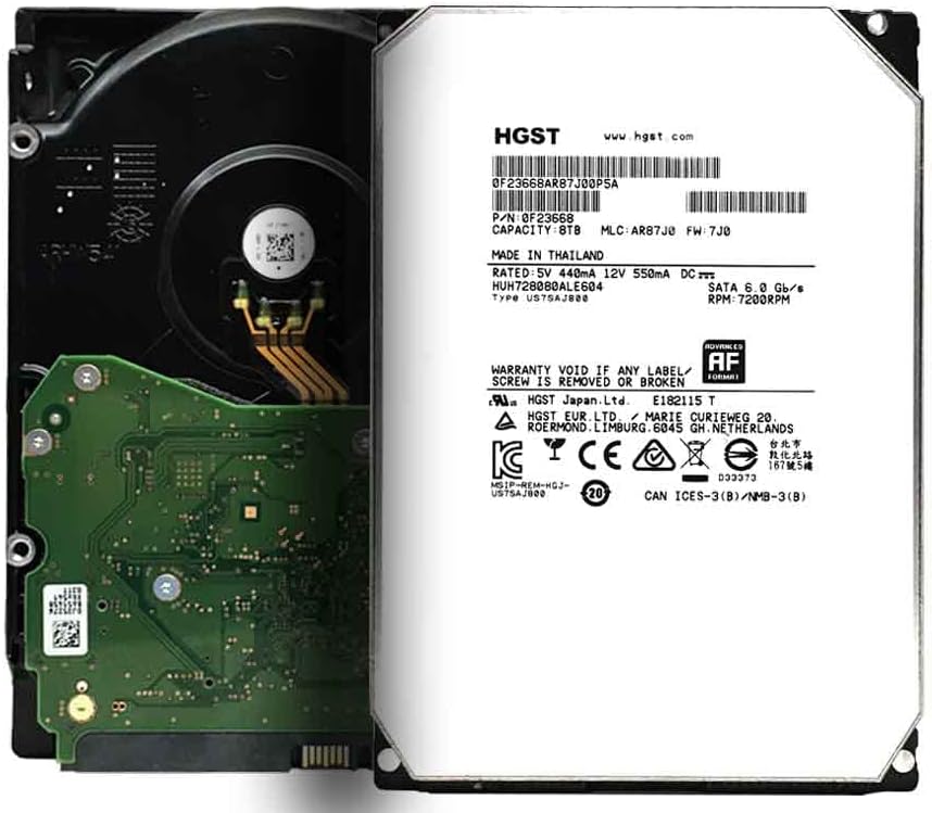 HGST Ultrastar He8 8TB Enterprise HD - Fast 7200RPM