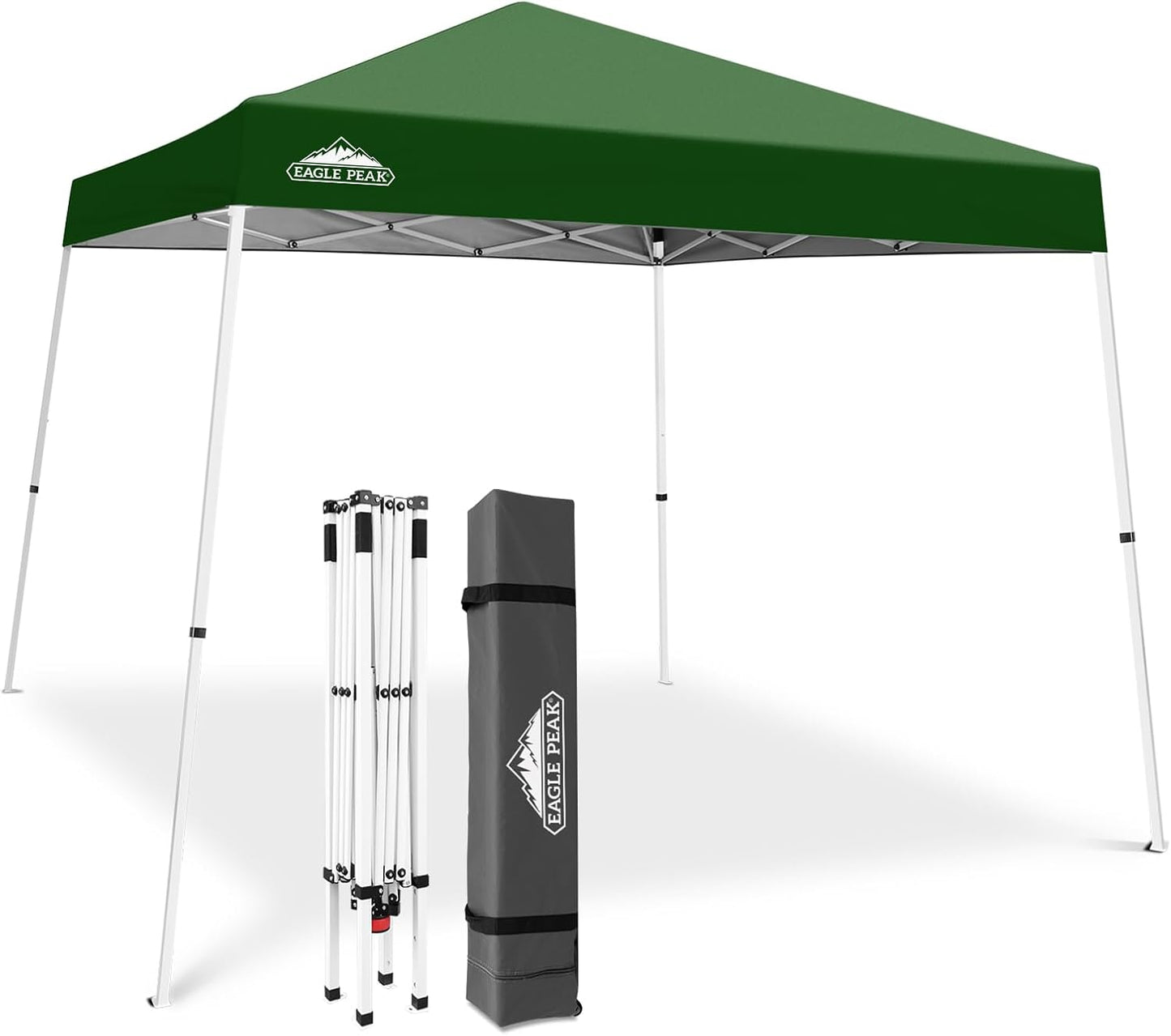 EAGLE PEAK 10x10 Slant Leg Pop-up Canopy Tent for Easy Setup