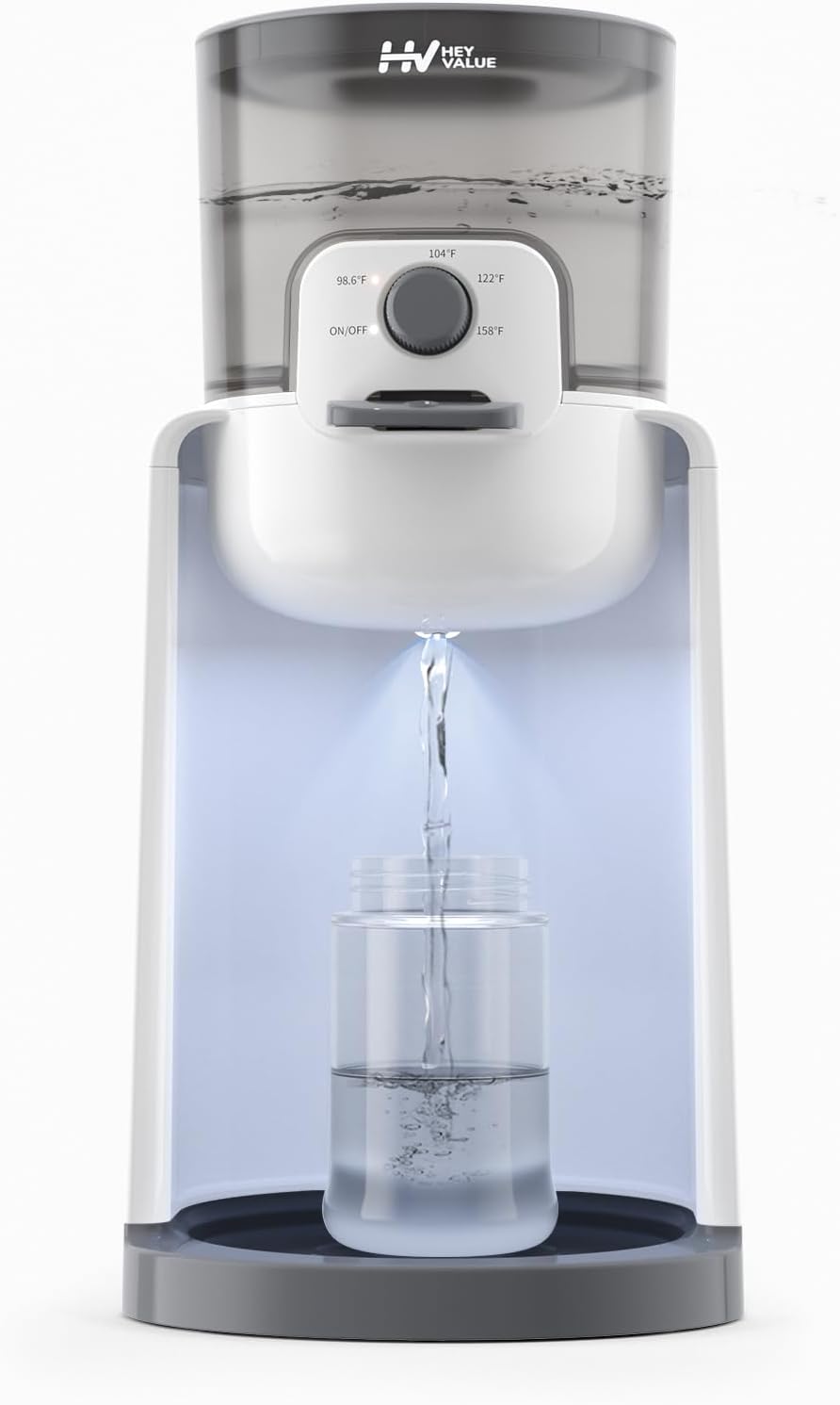 Water Warmer for Baby Bottles with Night Light and 4 Temps