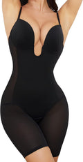 Slimers Body Shaper for Women Tummy Control U Plunge Backless Bodysuit