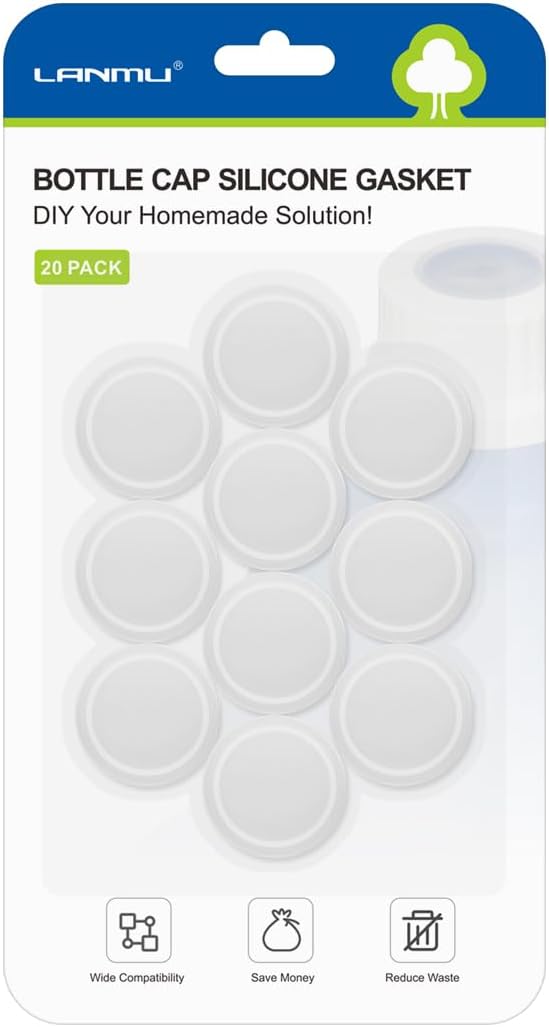 LANMU Reusable Bottle Gaskets (20 Pack)