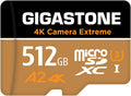 512GB Gigastone Micro SD - 5-Yrs Free Data Recovery, 4K Camera Extreme
