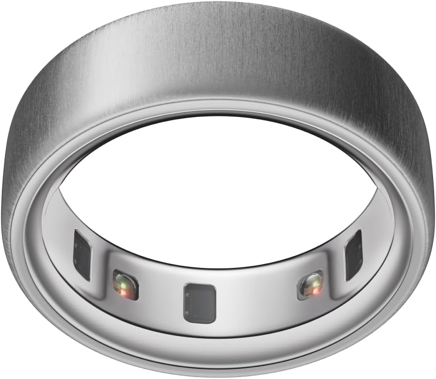 Oura Ring 4 - Brushed Silver - Unique Smart Fitness Tracker