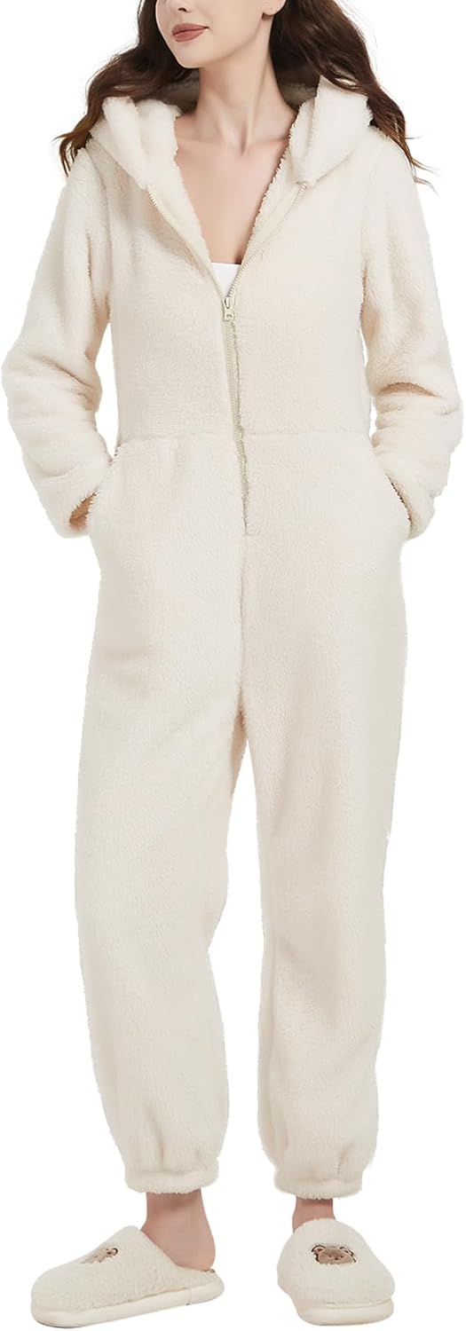 Flygo Womens Onesies Pajamas for Cozy Winter Nights