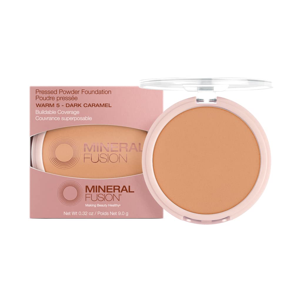 Pressed Powder Foundation for Warm Tan Skin with Matte Finish