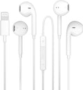 Wired Earphones for iPhone with Lightning Connector - 2Pack