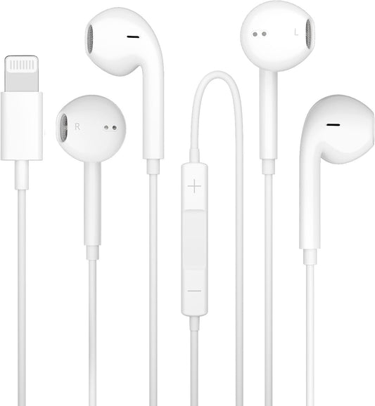 Certified iPhone Earbuds w/ Mic & Volume Control
