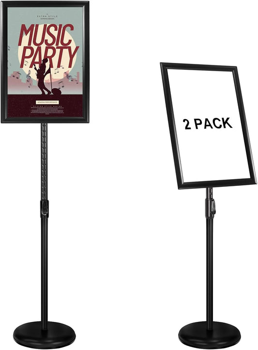 Adjustable Poster Sign Stand with Heavy Duty Base for Display