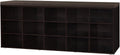 DINZI LVJ Shoe Storage Bench with Cushion - 15-Cubby Entryway