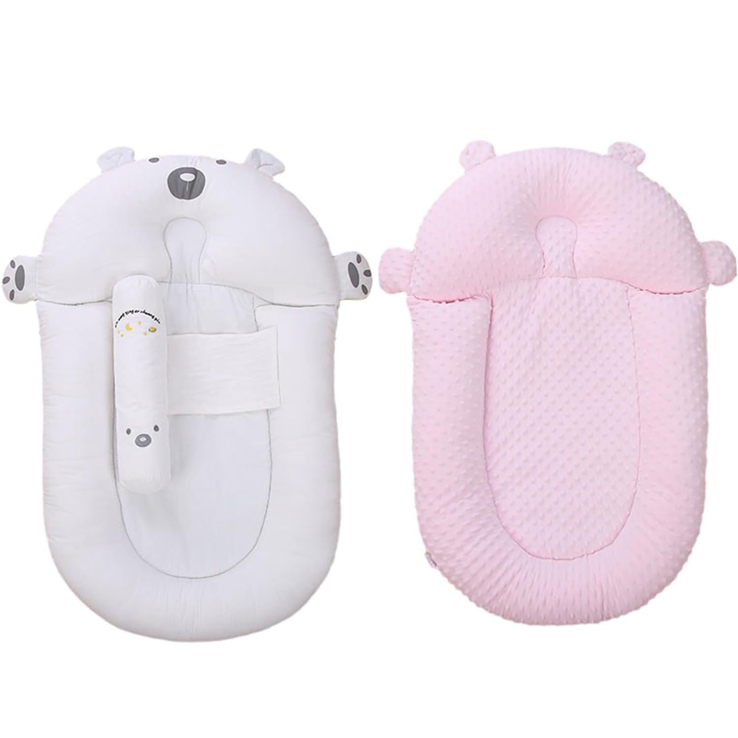 Baby Lounger Nest for Infants - Breathable Cotton Sleeping Bed