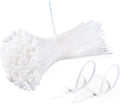 White Zip Ties 12 in Heavy Duty 2000 Pack - Durable 50 lb Cable Ties