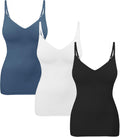 Womens Tummy Control Shapewear Tank Top - Seamless V-Neck Slimming you
