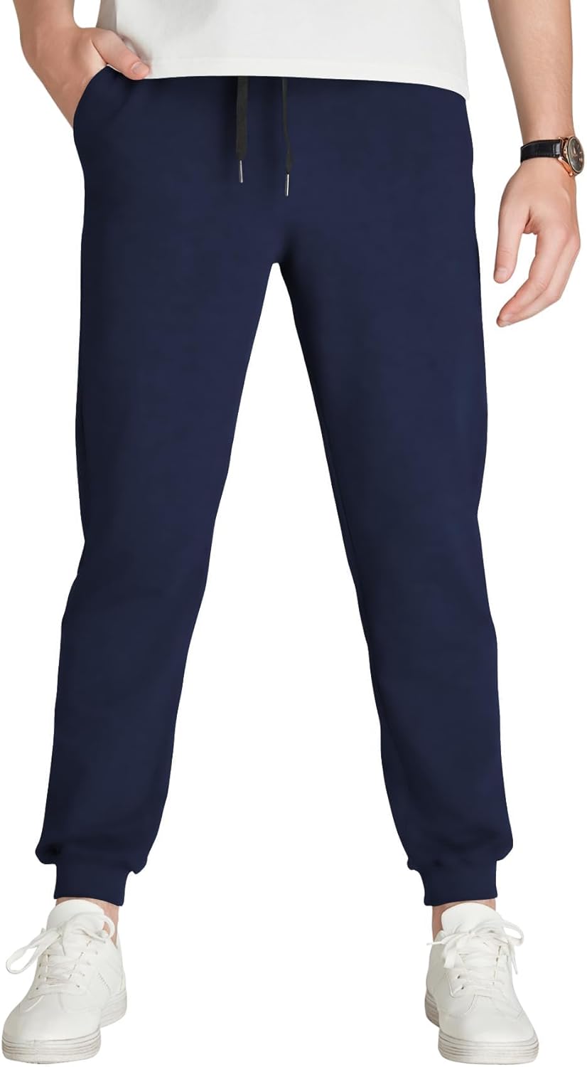 Idtswch Long Inseam Mens Tall Sweatpants with Zip Pockets