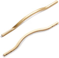Goo-Ki Low Profile Brushed Brass Cabinet Pulls for Drawers