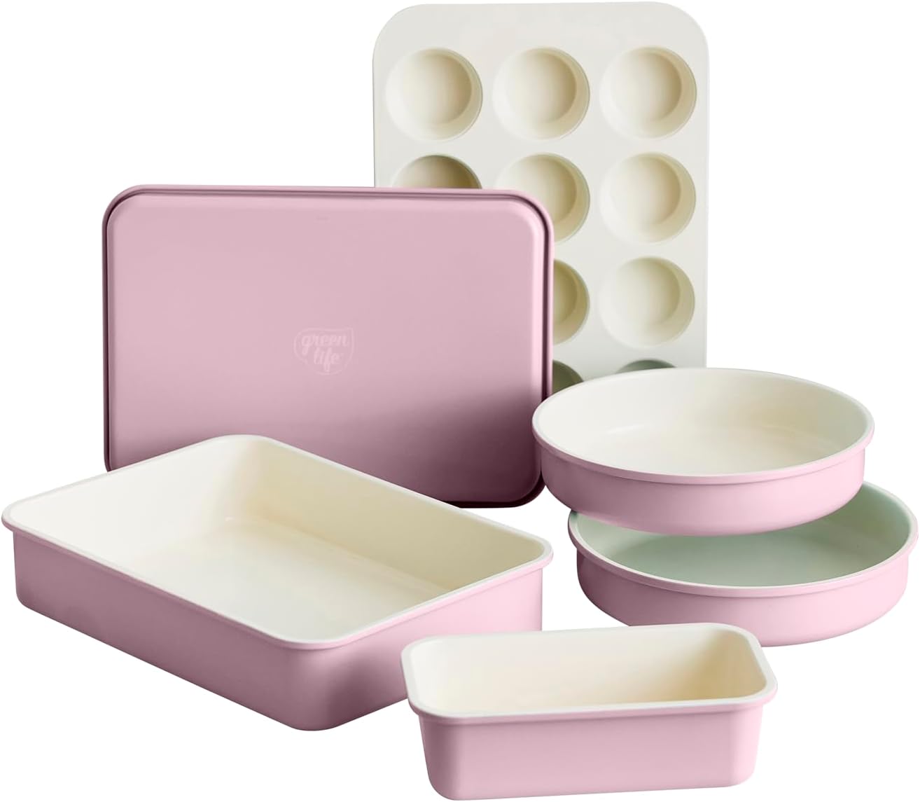 GreenLife 6 Piece Nonstick Bakeware Set for Healthy Baking