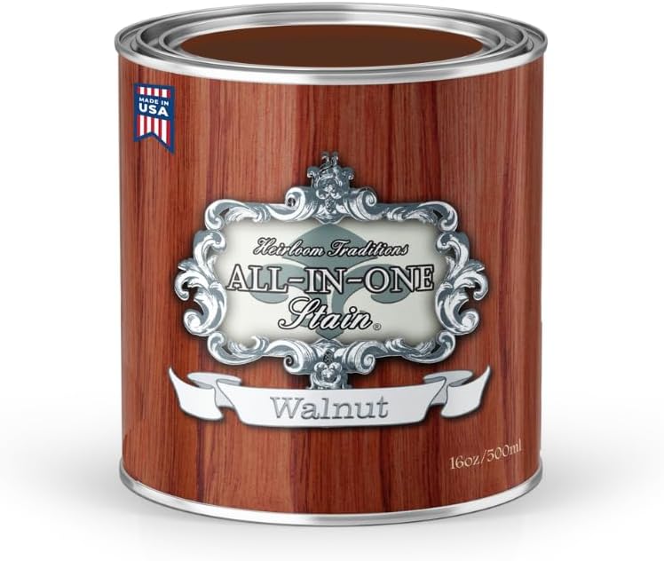 All-in-ONE Gel Stain for Interior and Exterior Use in Walnut
