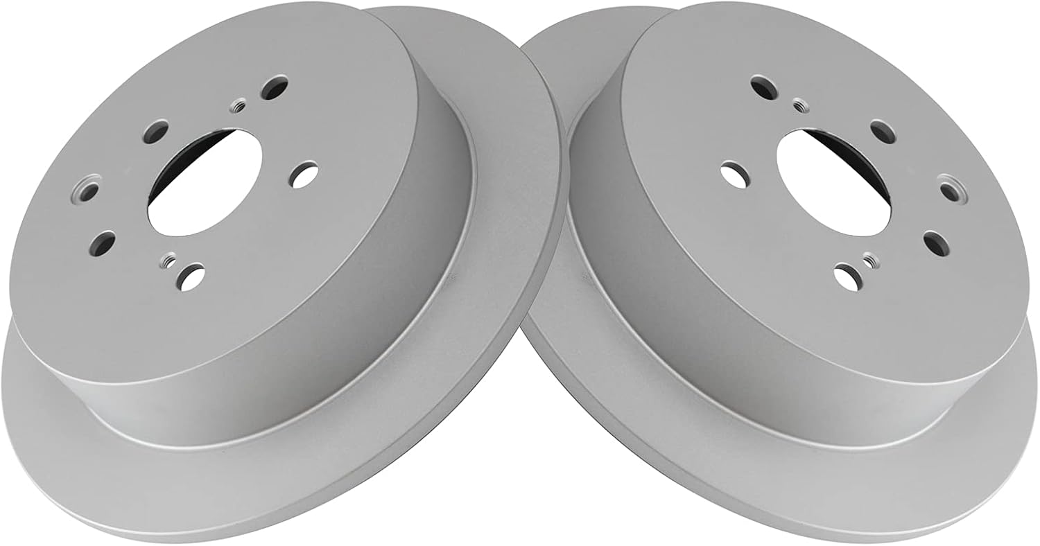 TRQ Rear Brake Rotors Set for Lexus RX350 RX450h Highlander