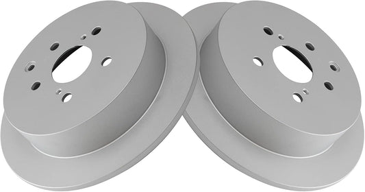 TRQ Rear Brake Rotors Set for Lexus RX350 RX450h Highlander