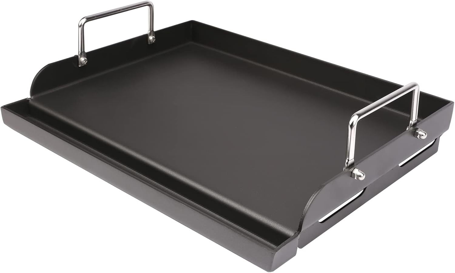 Griddle for Gas Grill - 17x13 Nonstick Cast Iron Cooking Pan