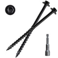 #14 x 4 in Wood Structural Screws Pack of 100 - Heavy Duty Hex Head