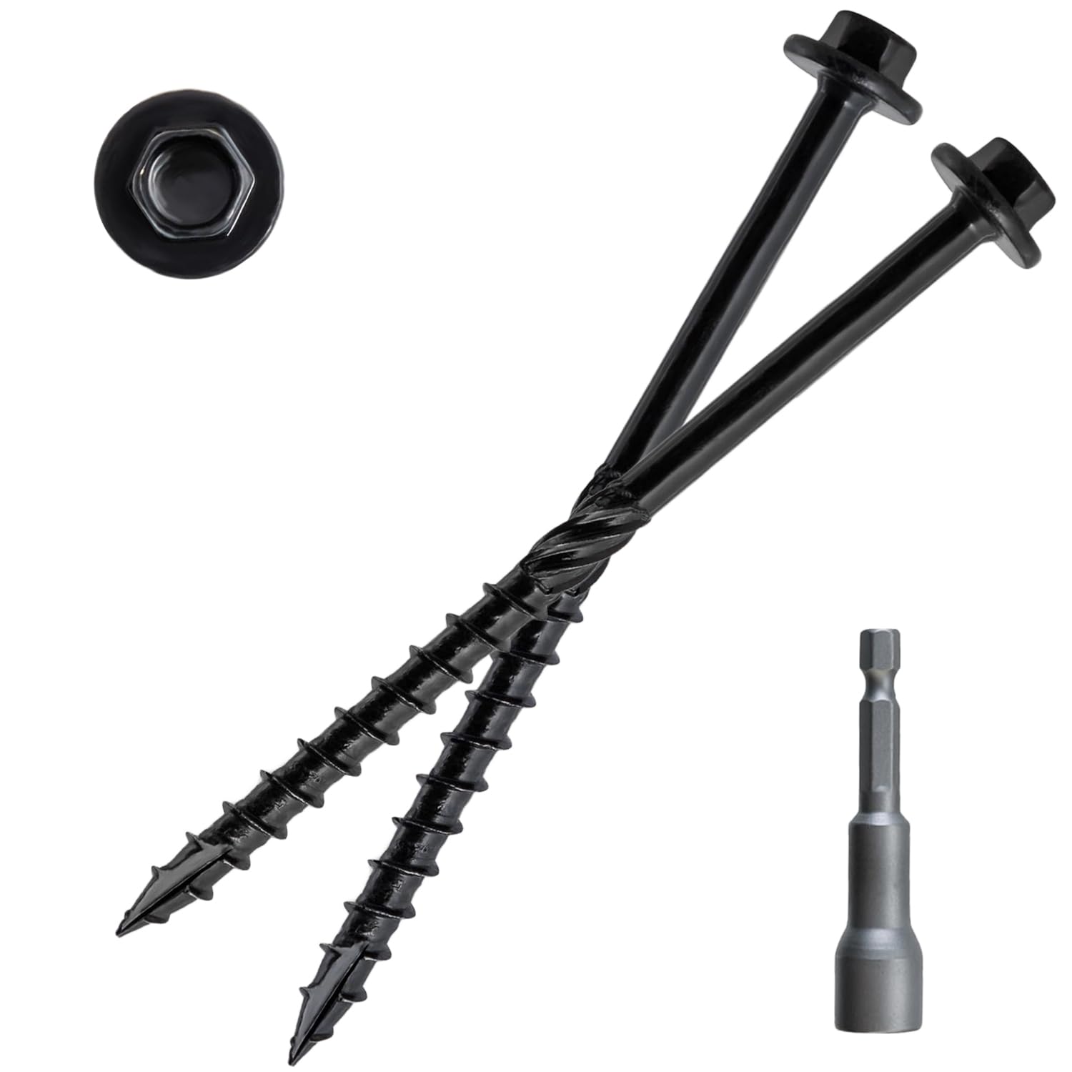 Heavy Duty Hex Head Wood Screws for Timber and Landscaping