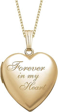 Forever In My Heart Locket Necklace - Personalized Photo Locket