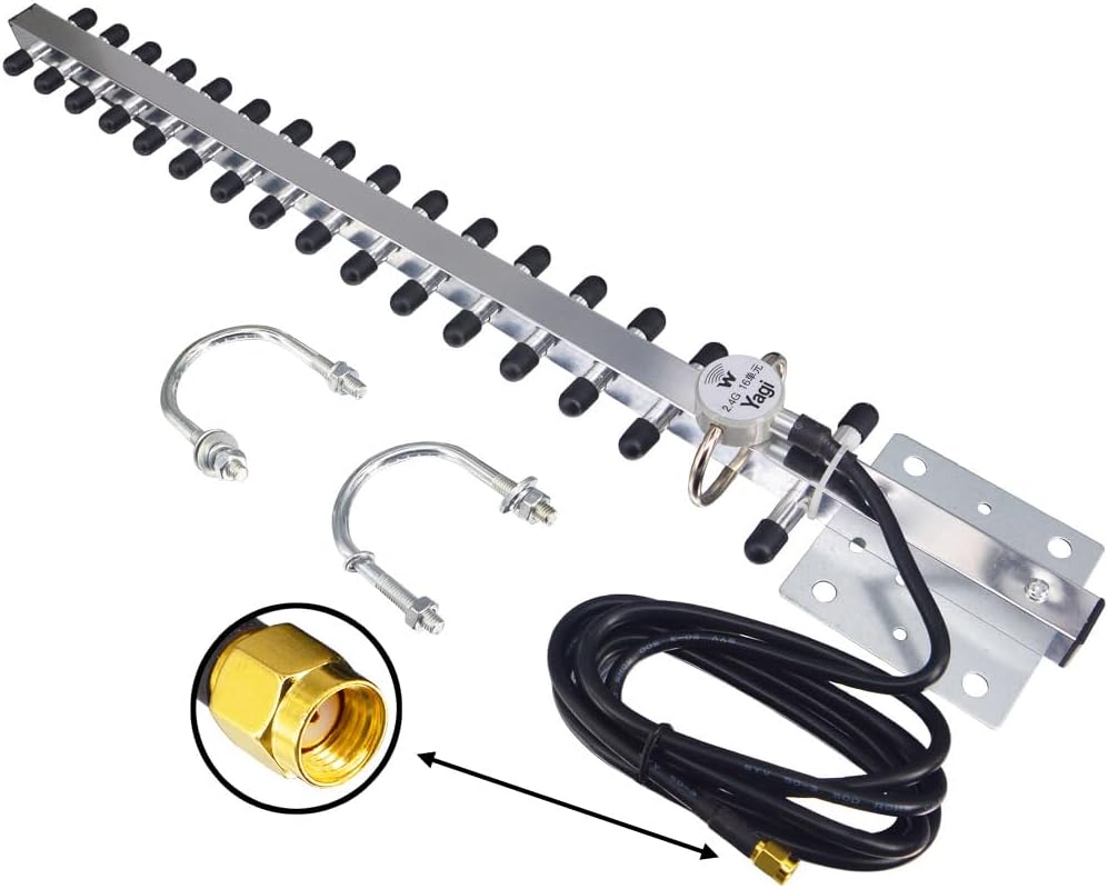 High Gain Yagi WiFi Antenna 2.4GHz for Long Range Boosting