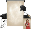 Light Yellow 8x8ft Microfiber Photography Backdrop - Soft Cream