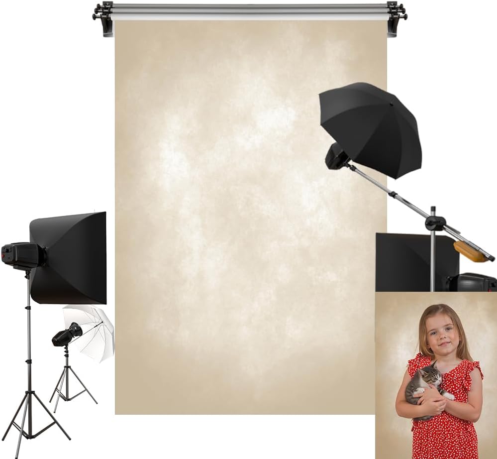 Light Yellow Backdrop for Portrait Photography by Kate - 8x8ft