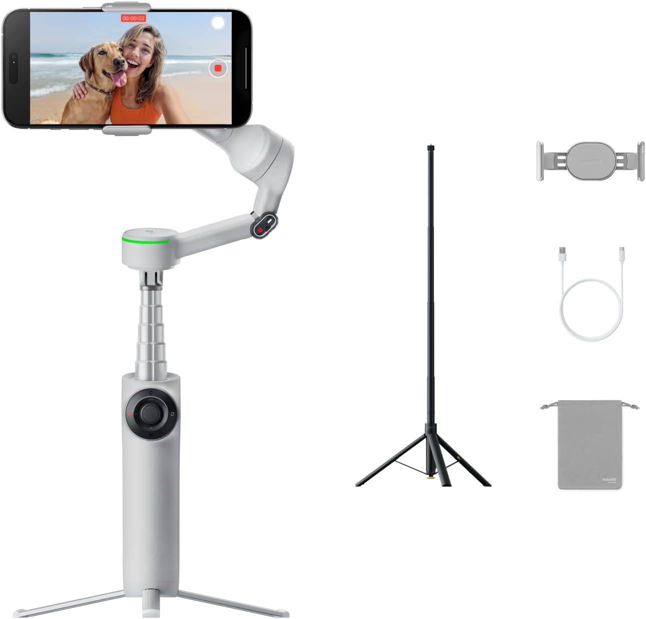 Insta360 Flow 2 Pro Gimbal Bundle for Ultimate Content Creation