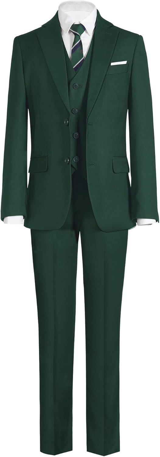 Marvelous World Boys' Slim Fit Suit Set for Formal Events