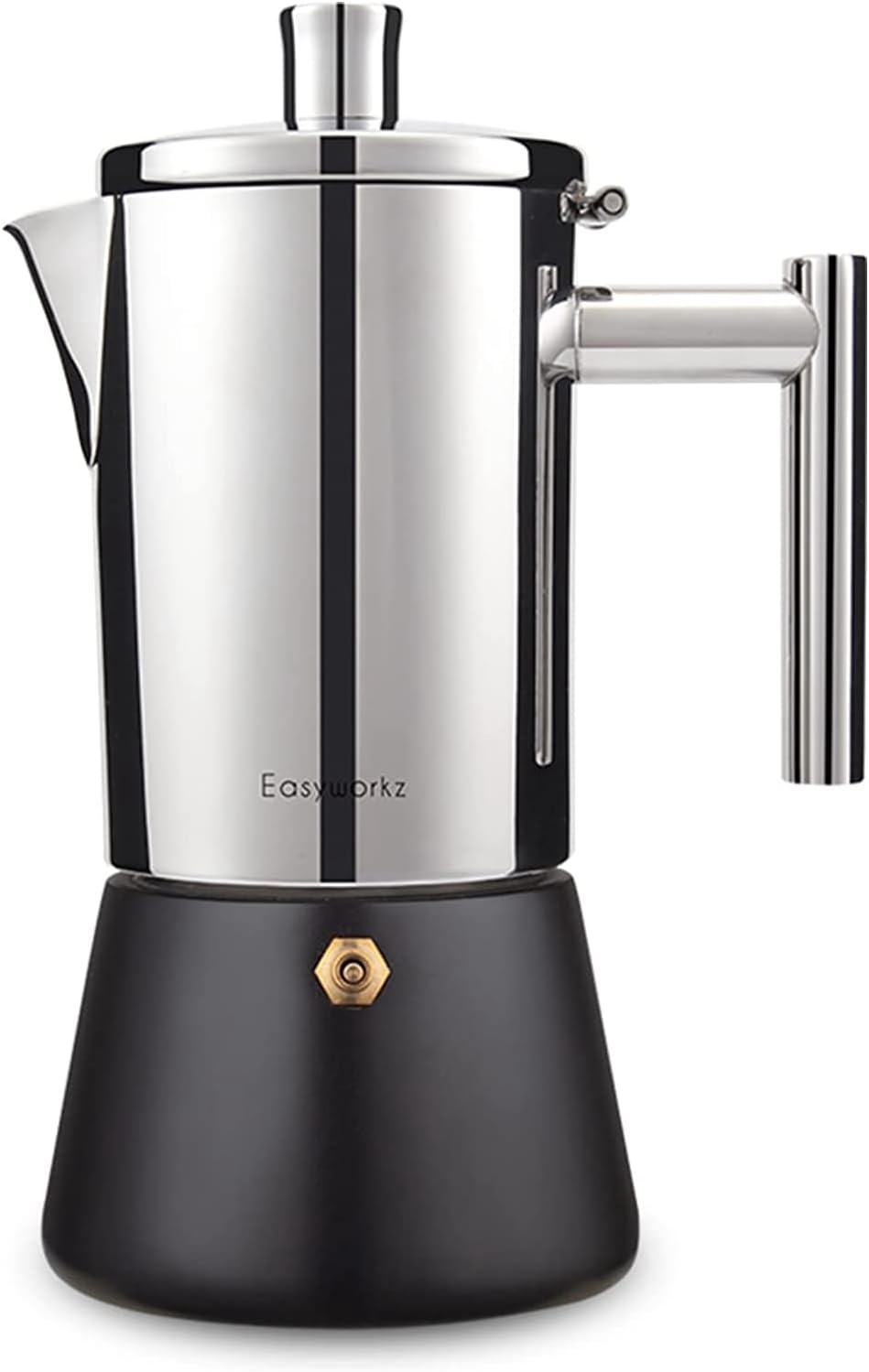 Easyworkz Stainless Steel Espresso Maker | 6 Cup Capacity