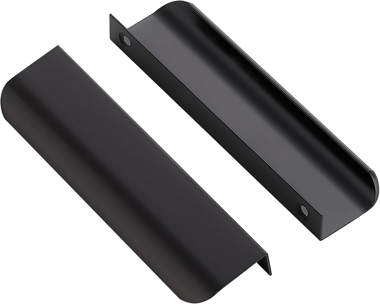 Ravinte 20 Pack Finger Pulls for Cabinets in Matte Black Finish