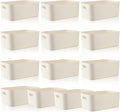 Zopeal Plastic Storage Bins Set of 10 for Home Organization