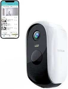 WUUK Add-on Security Camera for Home with 2K Resolution