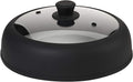 Microwave Cover Glass Vented Silicone Handle - Safe, Easy Grip