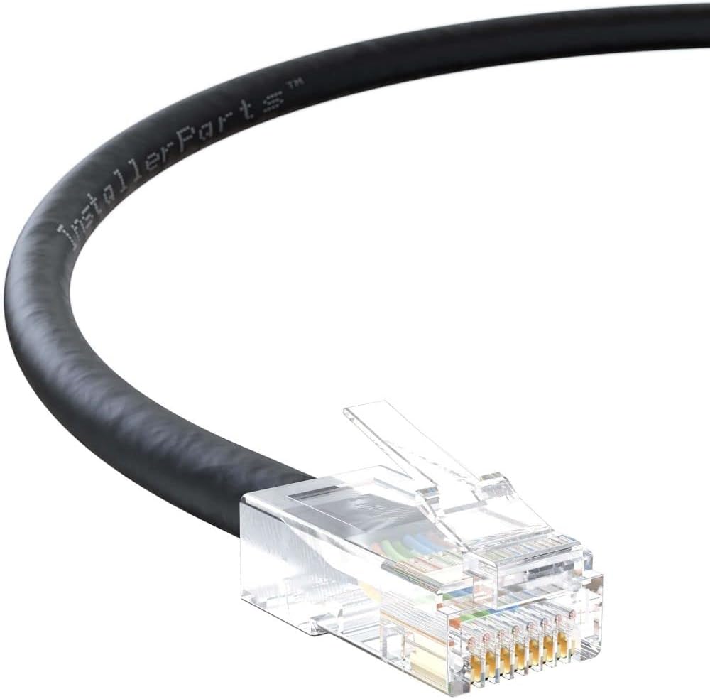 InstallerParts 50 Pack CAT6 Ethernet Cable UTP Non-Booted 1.5 FT