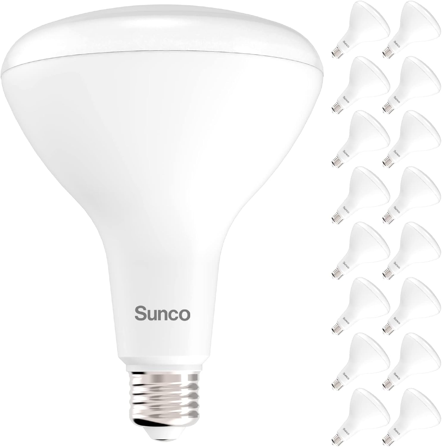 Sunco 16 Pack BR40 LED Light Bulbs for Indoor Flooding