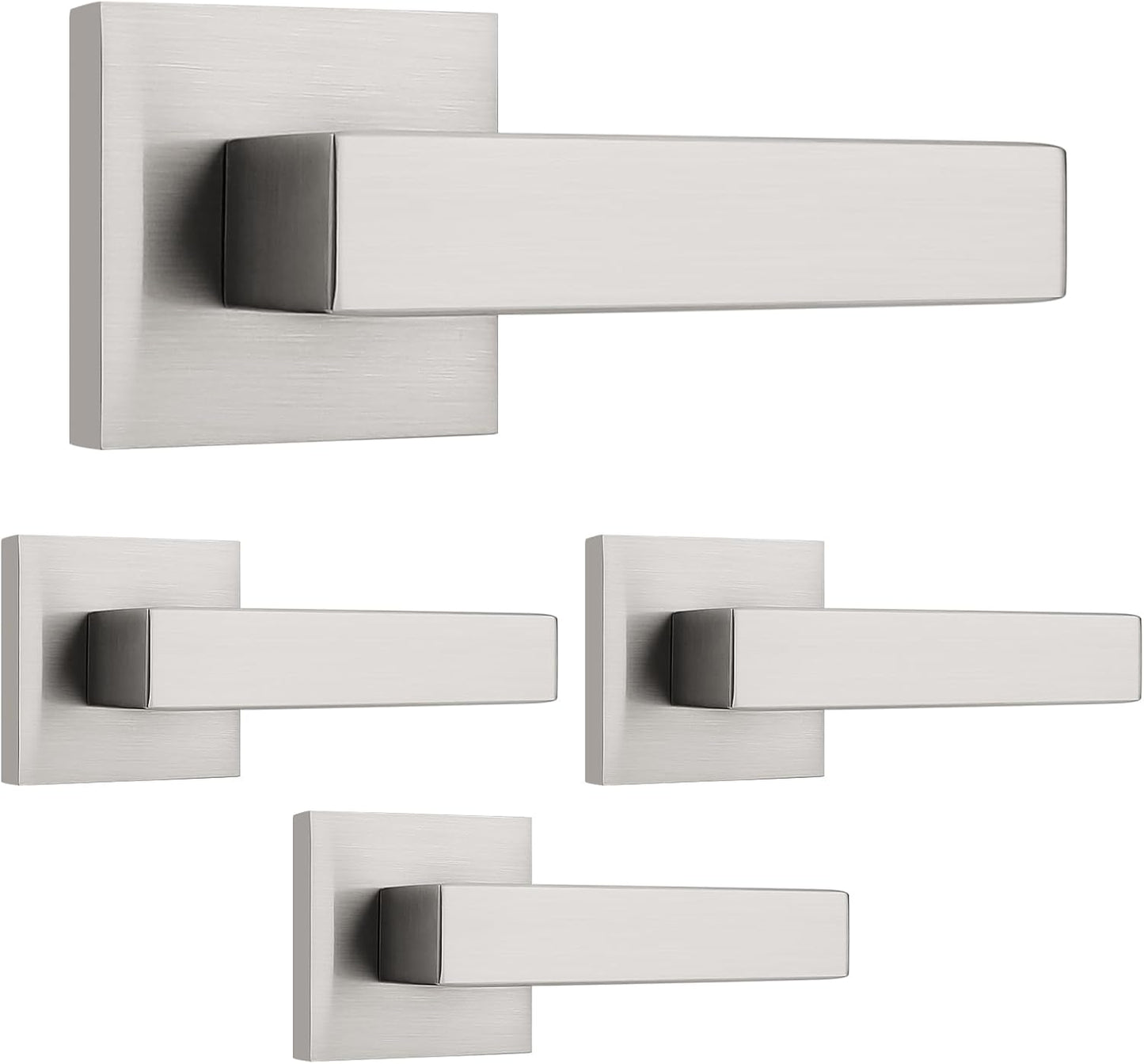 Probrico Stain Nickel Dummy Lever Door Handle for Closets