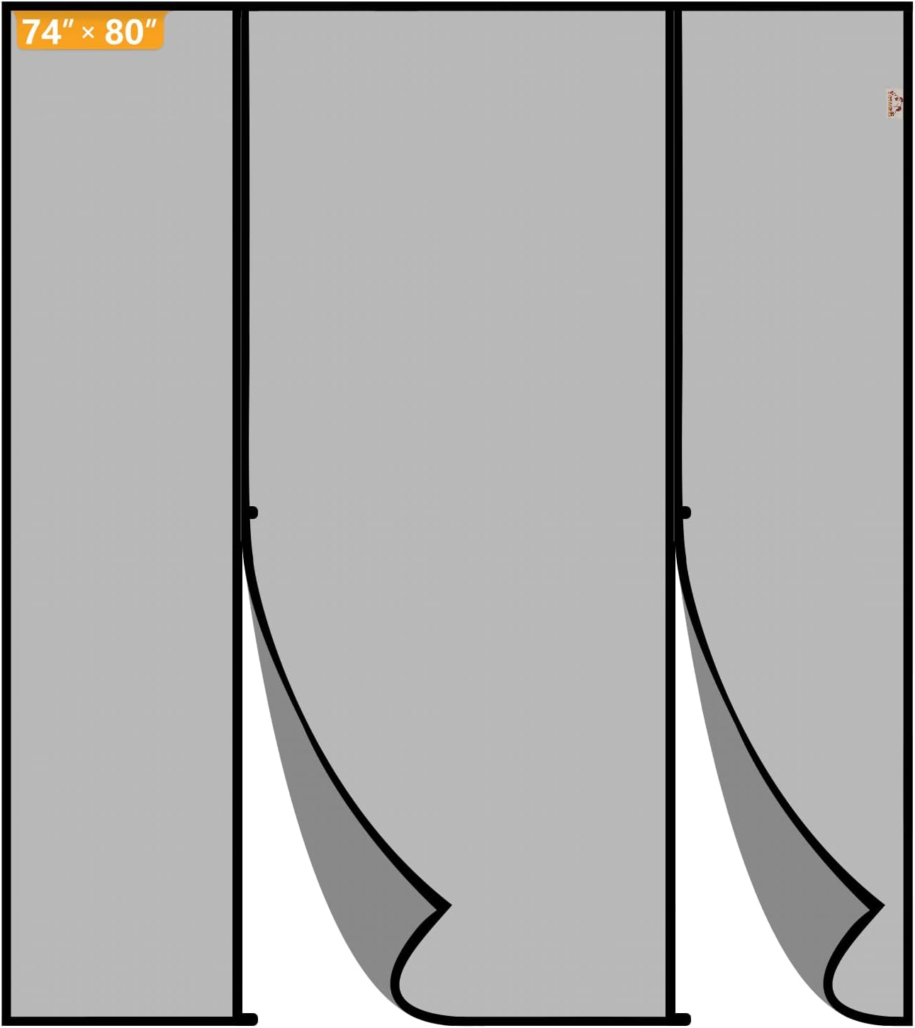 Yotache Magnetic Screen Door for Large Sliding Doors 74x80