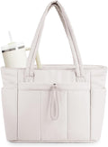 Wandering Nature Puffer Tote Bag with Laptop Compartment & More